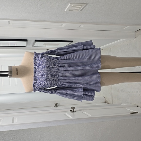 Smocked Off-Shoulder Tunic Top - Picture 1 of 5